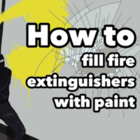 How to: fill fire extinguishers with paint