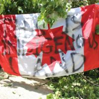 Gary Metallic Sr., Chef du 7e District, Gespegawagi, lance un appel à venir supporter le blocage
