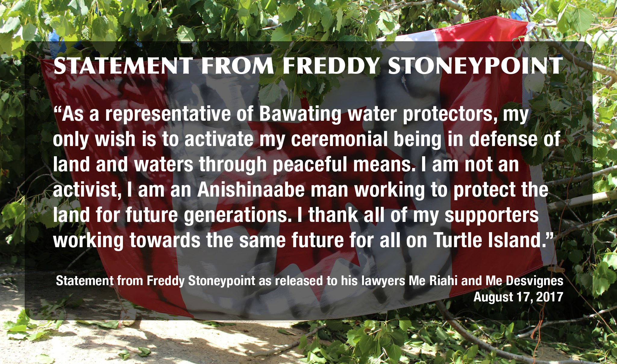 Statement from Freddy Stoneypoint